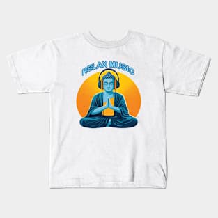 buddha music Kids T-Shirt